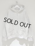 ANCELLM（アンセルム） Zip Up Hoodie（ジップアップフーディー） ヘザーホワイト