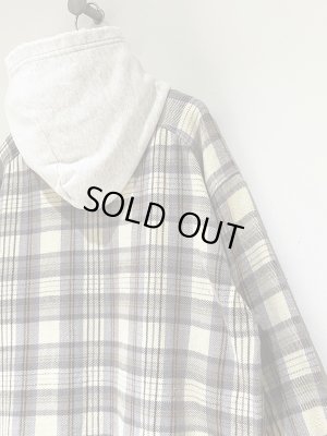 画像9: ANCELLM（アンセルム） Nel Check Hoodie Shirt（ネルチェックフーディーシャツ） アイボリー