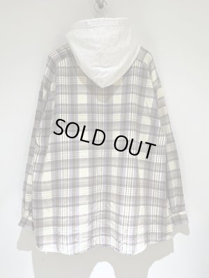 画像8: ANCELLM（アンセルム） Nel Check Hoodie Shirt（ネルチェックフーディーシャツ） アイボリー