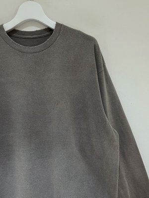 画像3: ANCELLM（アンセルム） Embroidery Dyed LS T-Shirt（エンブロイダリー ダイド ロングスリーブTシャツ） グレー