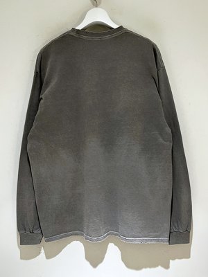 画像7: ANCELLM（アンセルム） Embroidery Dyed LS T-Shirt（エンブロイダリー ダイド ロングスリーブTシャツ） グレー