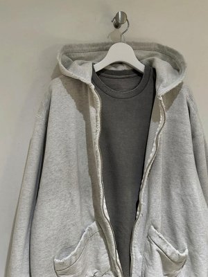 画像9: ANCELLM（アンセルム） Embroidery Dyed LS T-Shirt（エンブロイダリー ダイド ロングスリーブTシャツ） グレー