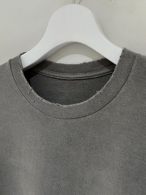 画像4: ANCELLM（アンセルム） Embroidery Dyed LS T-Shirt（エンブロイダリー ダイド ロングスリーブTシャツ） グレー