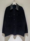 YOKE（ヨーク） River Melton Coverall Jacket（リバーメルトンカバーオールジャケット） ブラック