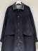 画像2: THE JEAN PIERRE（ジャンピエール） Leather Collar Coat（レザーカラーコート） ブラック