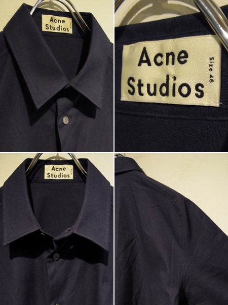 Acne Studios（アクネ ストゥディオズ） ショートスリーブシャツ ネイビー - margin