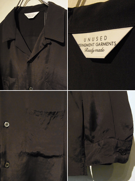 UNUSED（アンユーズド） オープンカラー ロングスリーブレーヨンシャツ 