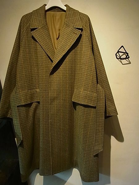 極美品】URU ウル 名作 コート カシミヤ チェック アウター 19AW