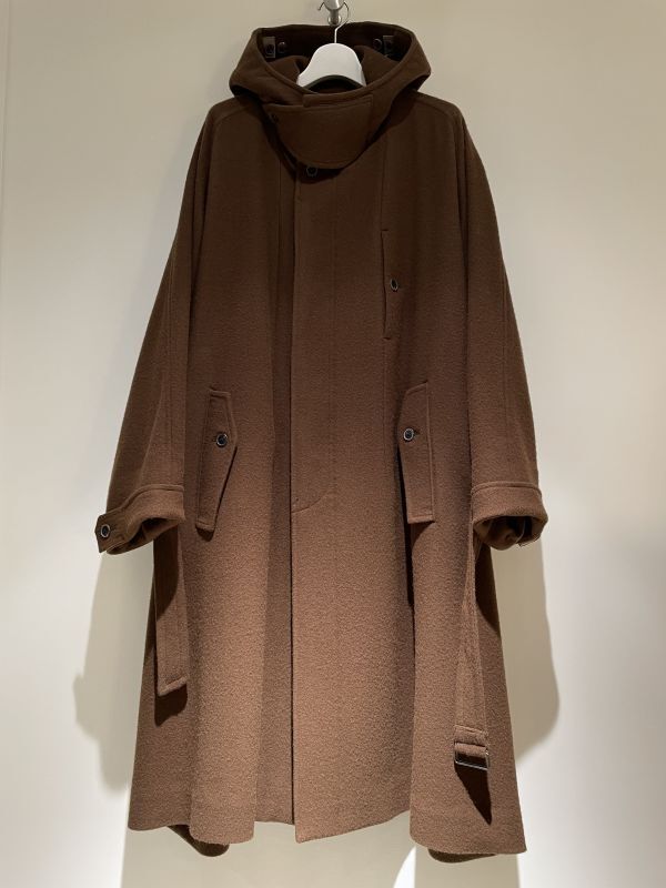 borg belted coat