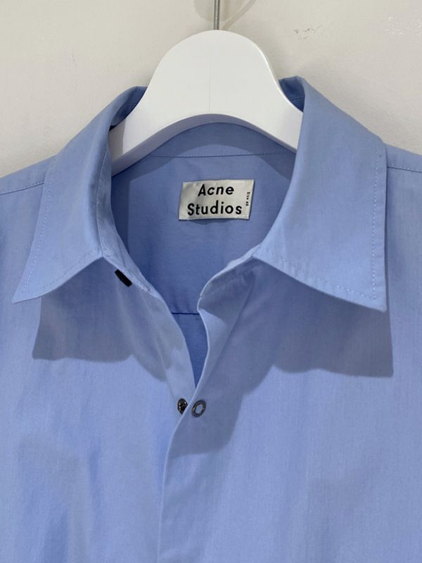 Acne Studios（アクネ ストゥディオズ） オーバーサイズ ショートスリーブシャツ ライトブルー