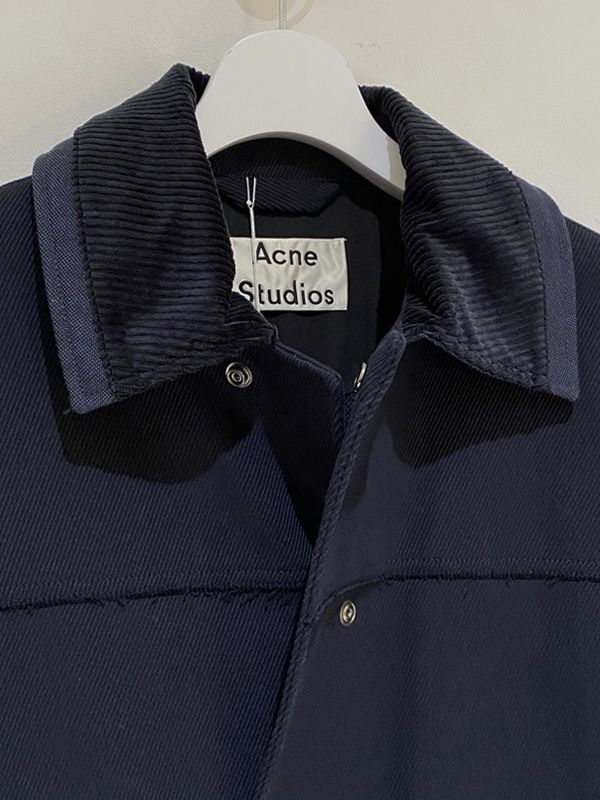 Acne studios コットンツイルジャケット　ネイビー
