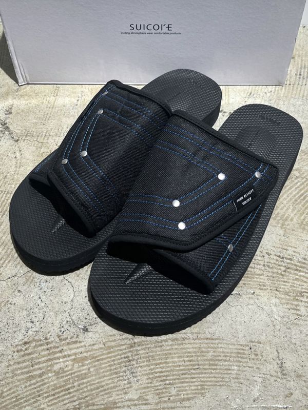 SUICOKE × John Elliontt（スイコック×ジョンエリオット） サンダル ブラック