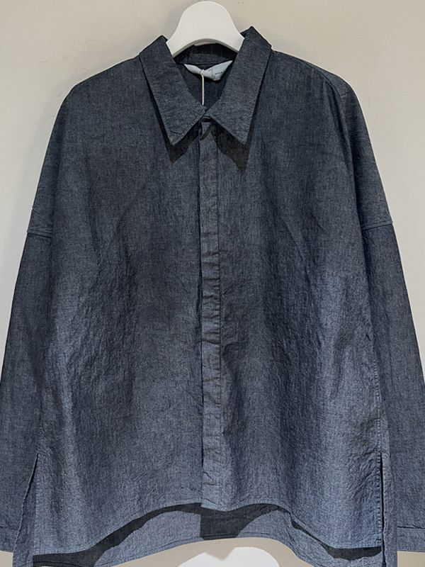 ANCELLM（アンセルム） Chambray Dress LS Shirt（シャンブレー