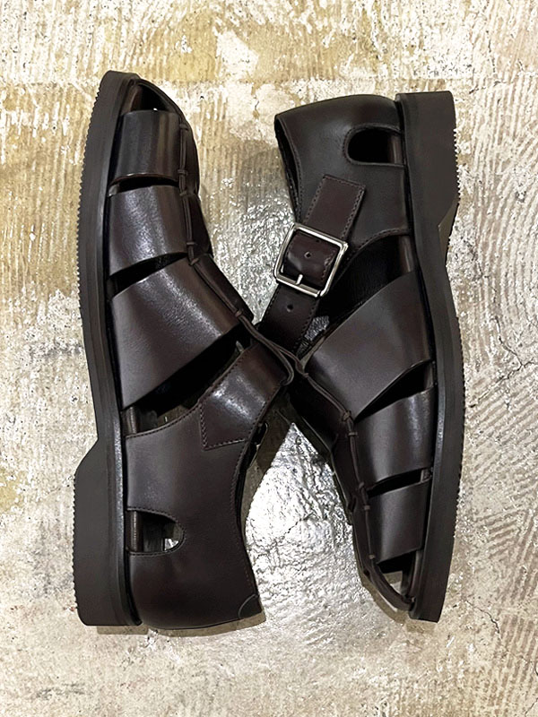 Paraboot（パラブーツ） JOSEPH（ジョゼフ）別注 Pacific（パシフィック） グルカサンダル ダークブラウン - margin