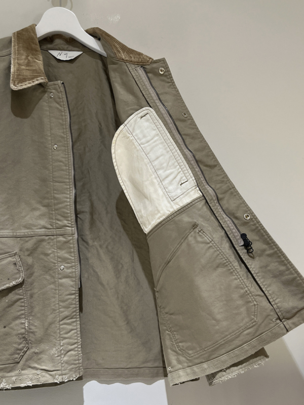 ANCELLM MOLESKIN WORK JACKET ベージュ　1 ANCELLM MOLESKIN WORK JACKET [BEIGE] - Fresh Service
