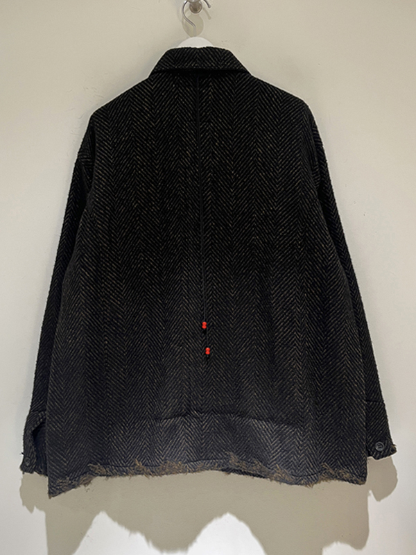 ANCELLM（アンセルム） Damage Wool Herringbone Coverall