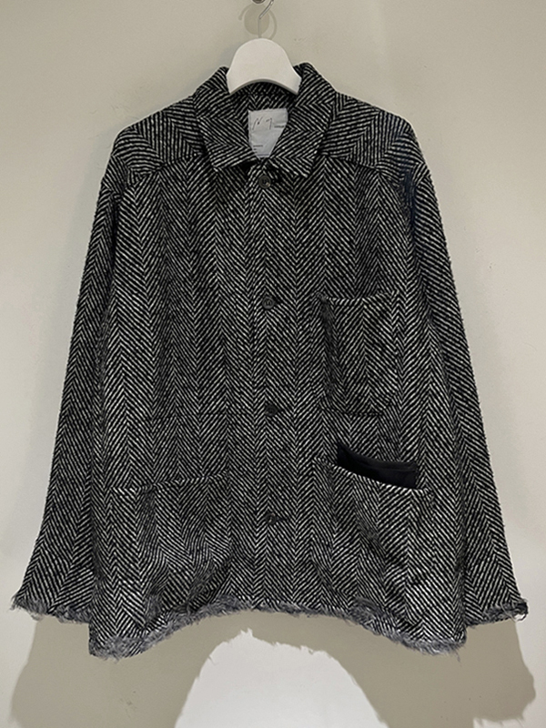 ANCELLM（アンセルム） Damage Wool Herringbone Coverall